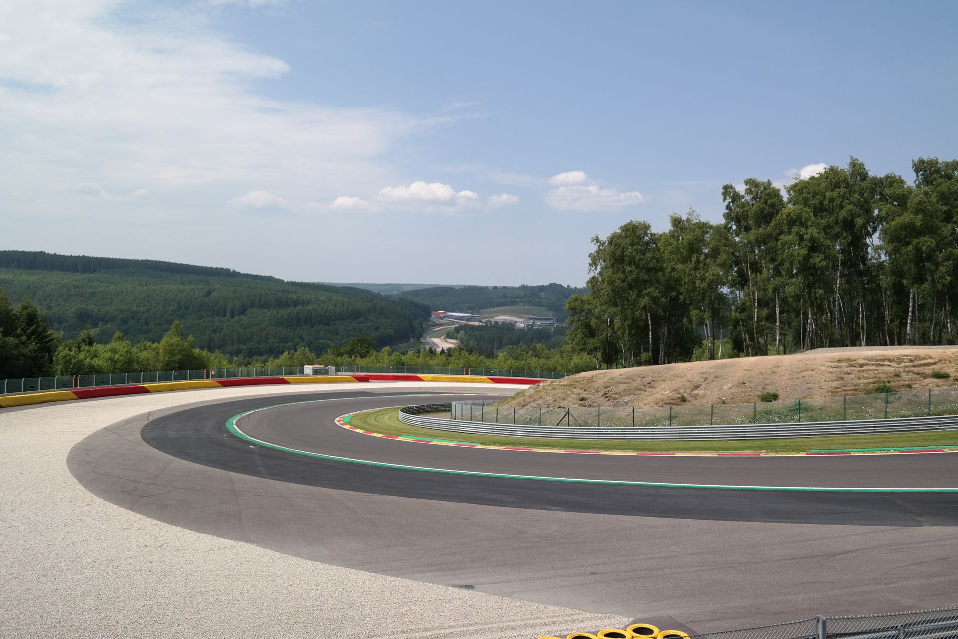 Motorcycle riders on a race track